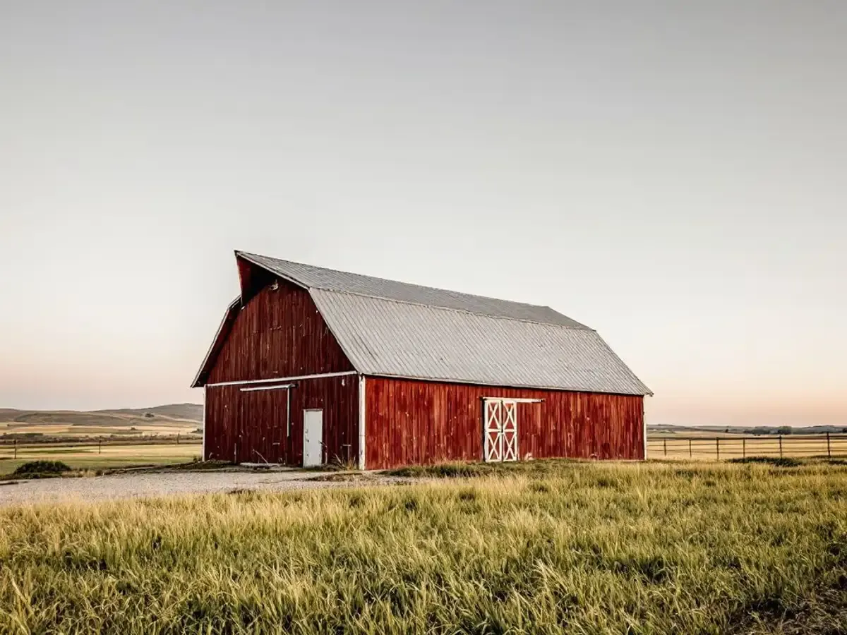 Seedream text-to-image of a red barn on a prairie
